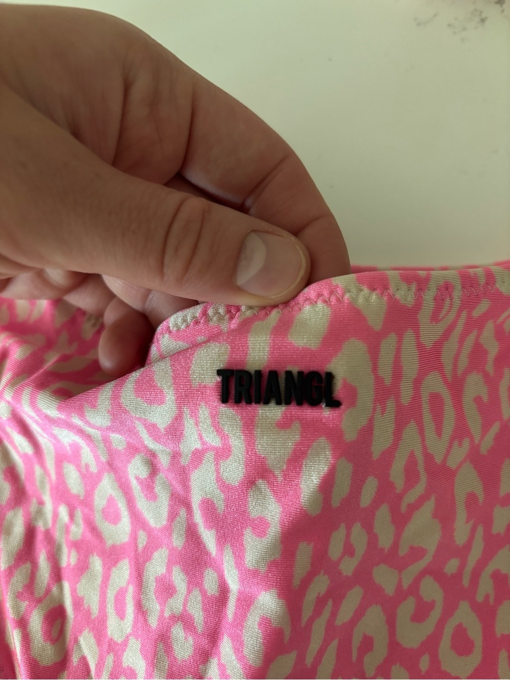 Triangl Swimwear Pink Leopard Print Bikini Set - Picture 3 of 6